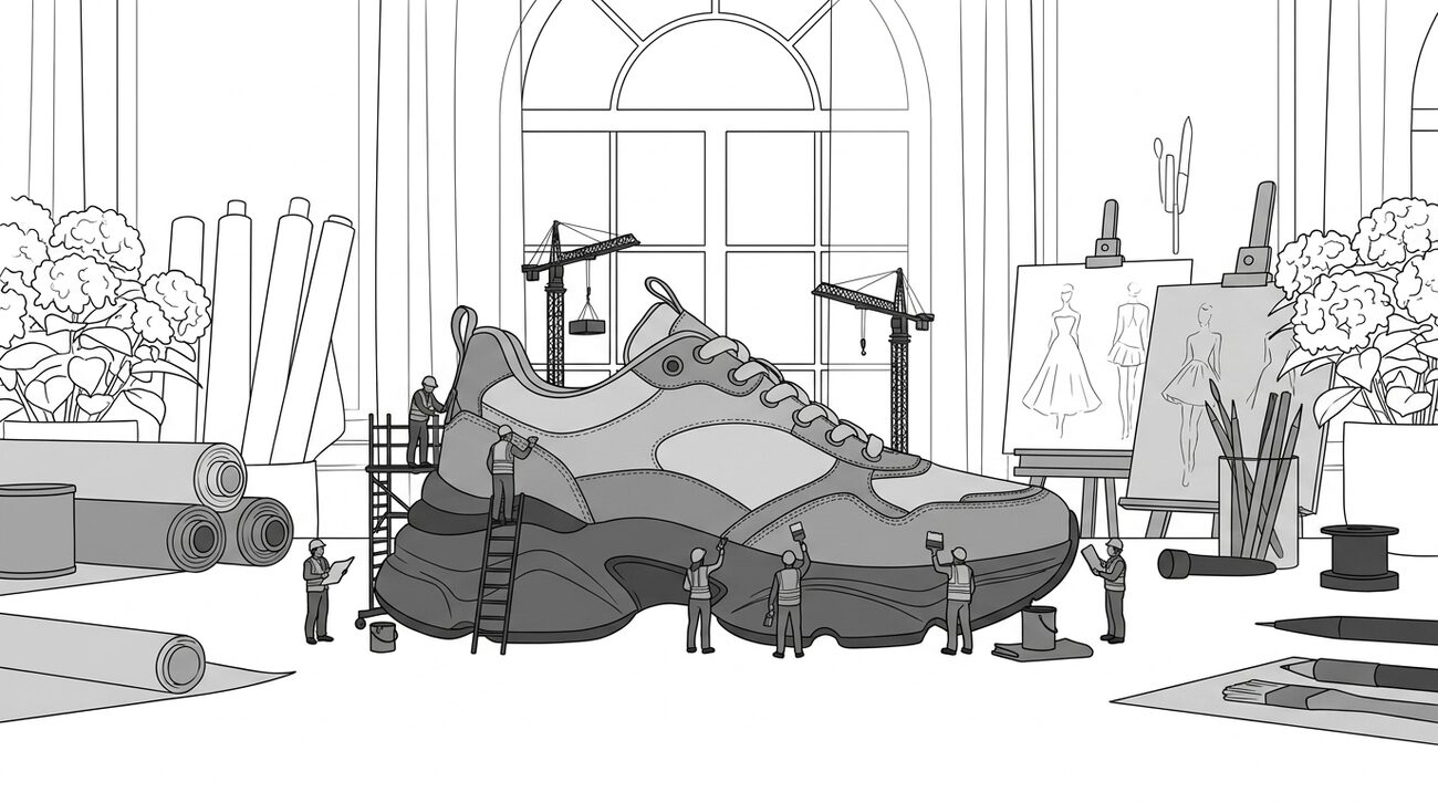 Storyboard a preto e branco da cena